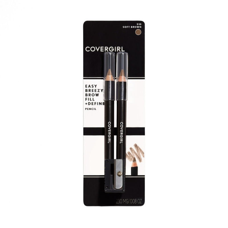 Covergirl Easy Breezy Brow Fill + Define Brow Pencil - 510 - Soft Brown