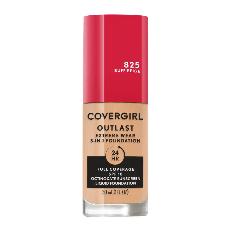 Cover Girl Outlast Extreme Full Coverage Liquid Foundation - Buff Beige 825