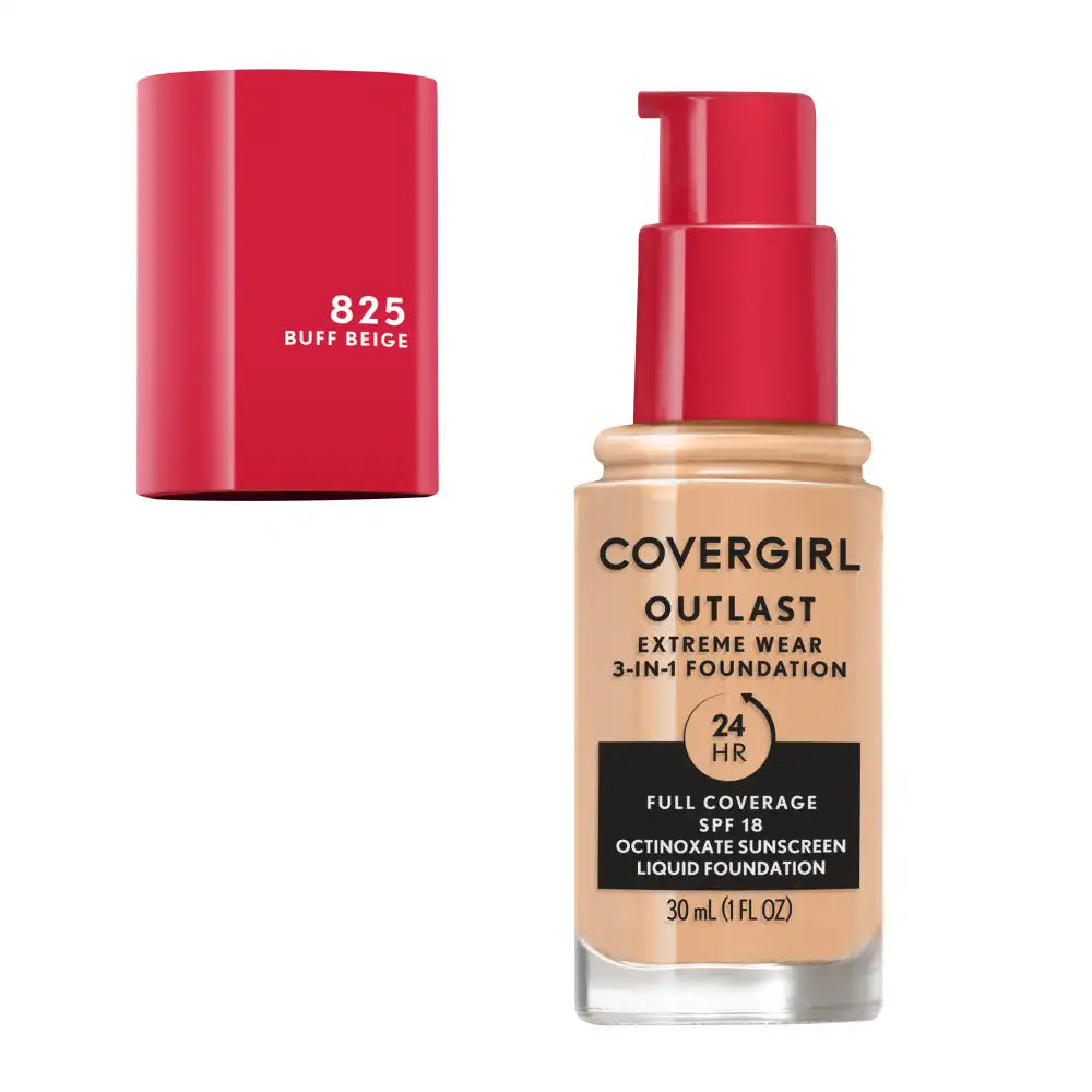 Cover Girl Outlast Extreme Full Coverage Liquid Foundation - Buff Beige 825