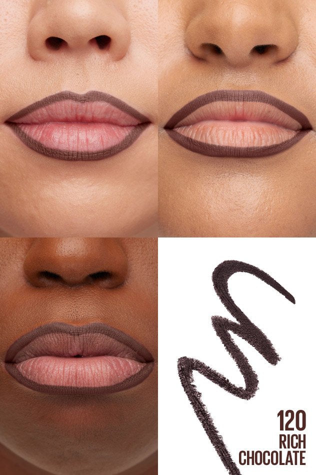 Maybelline Color Sensational Shaping Lip Liner 120 Rich Chocolate