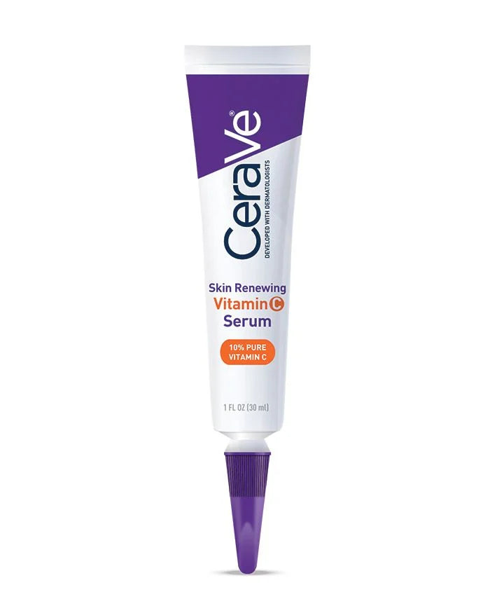CeraVe Skin Renewing Vitamin C Serum 30 ml, back label showing directions and ingredients