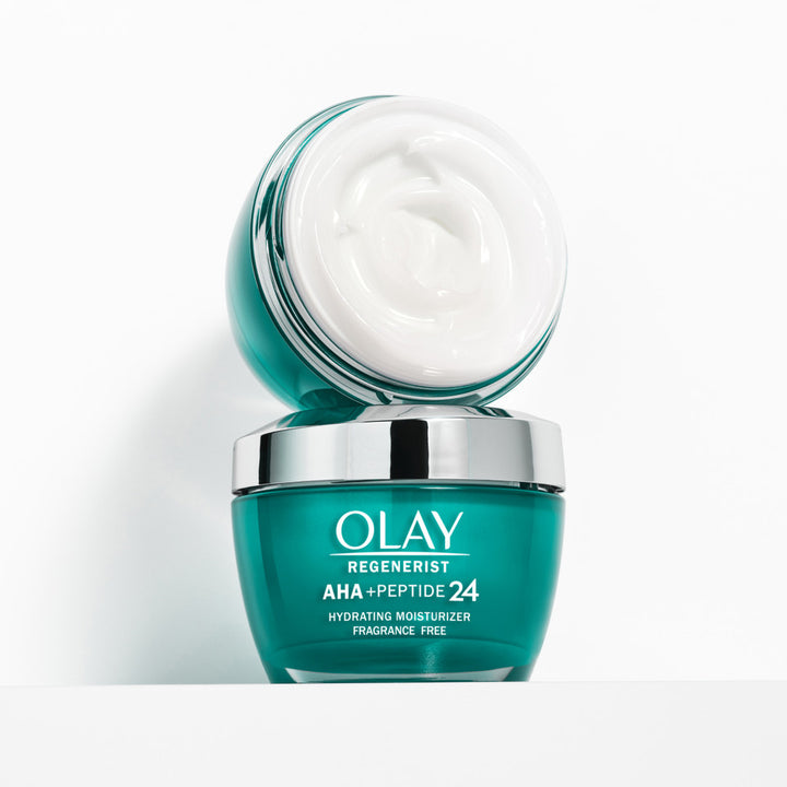 Olay Regenerist AHA + Peptide 24 Moisturizer Made In Usa 48 Gram