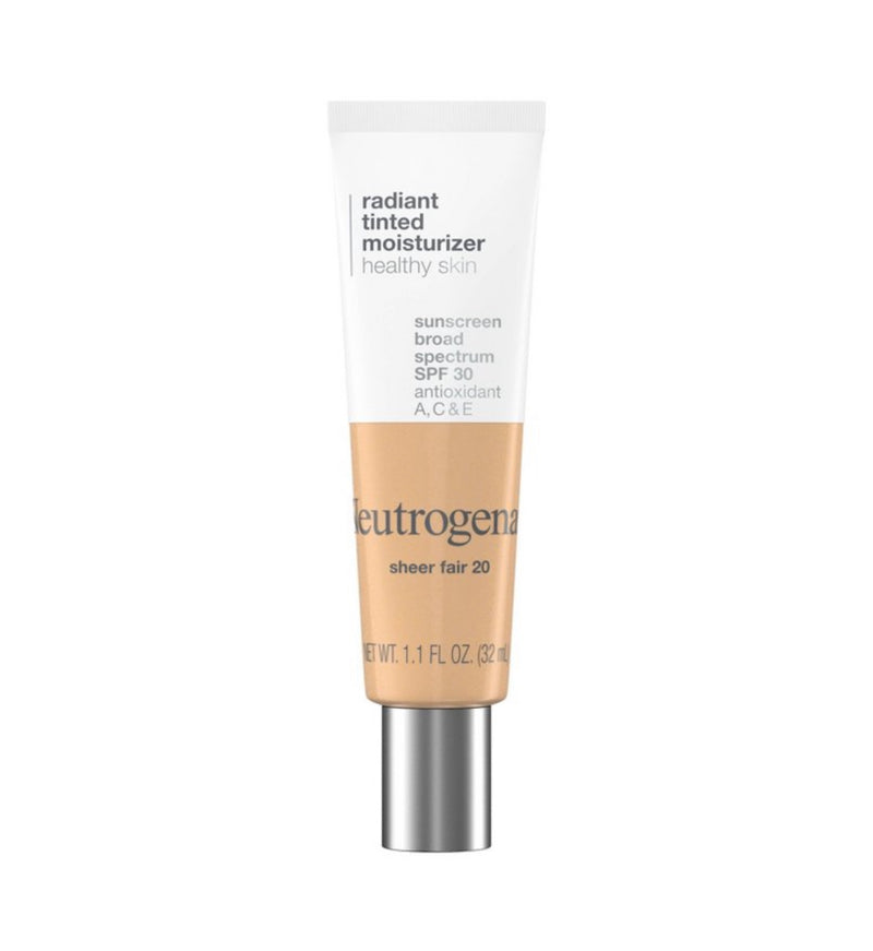 Neutrogena Radiant Tinted Face Moisturizer with SPF 30, Sheer Fair