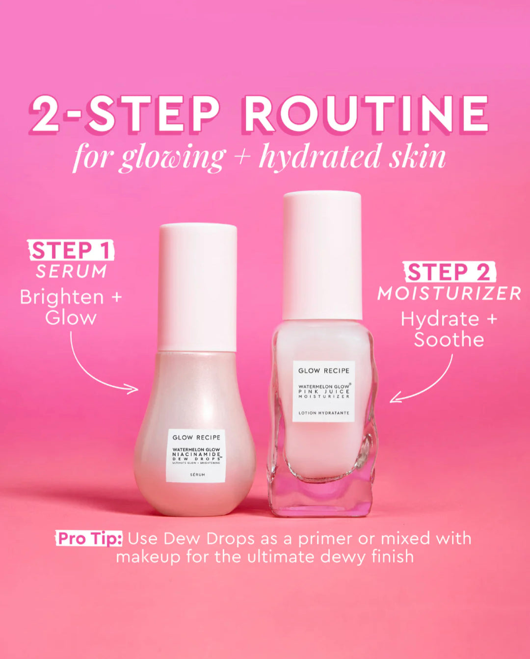 Glow Reciepe x Barbie watermelon glow kit