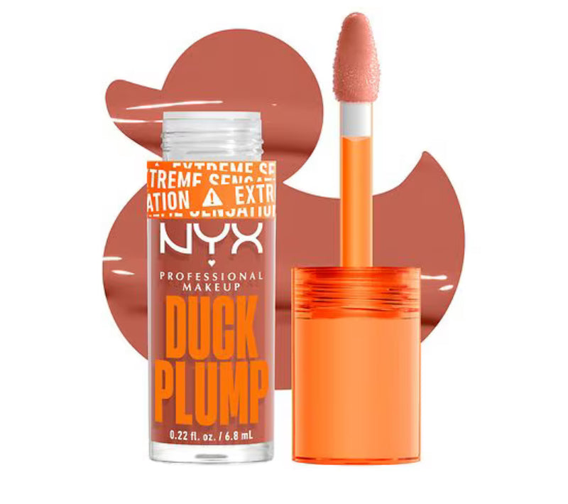 Nyx Duck Plump High Pigment Lip Plumping Gloss Apri Caught