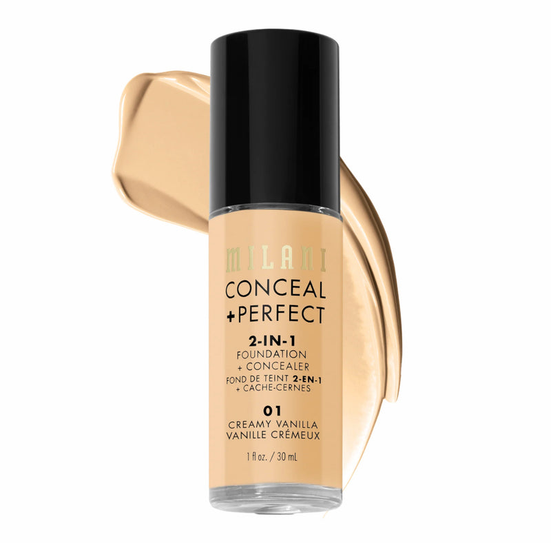 Milani Cosmetics Conceal Perfect 2-in-1 Foundation 01 Creamy Vanilla