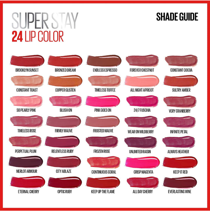 Maybelline New York Super Stay 24 Color 2-Step Liquid Lipstick 200 Eternal Cherry