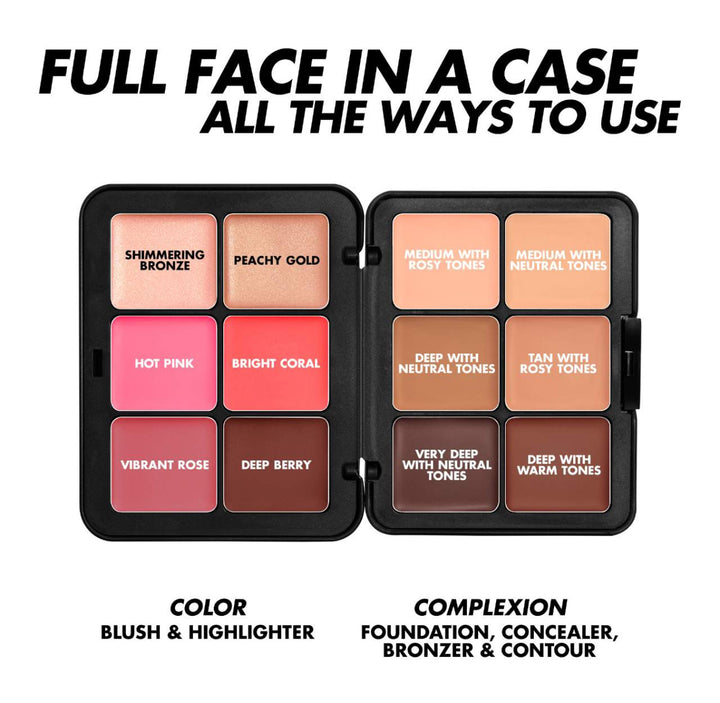 Makeup Forever HD Skin Face Essentials Longwear Full Face Cream Palette Light To Medium