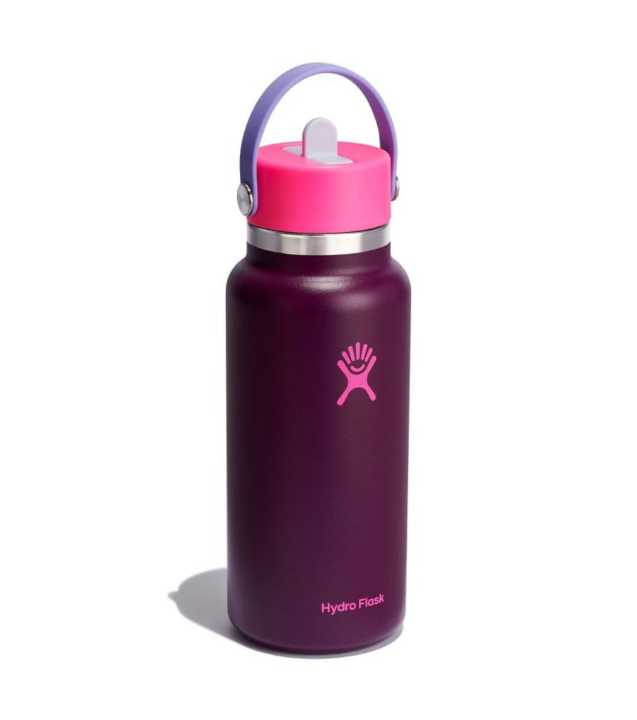 Hydro Flask 32 oz Wide Mouth with Flex Straw Cap Sugarplum