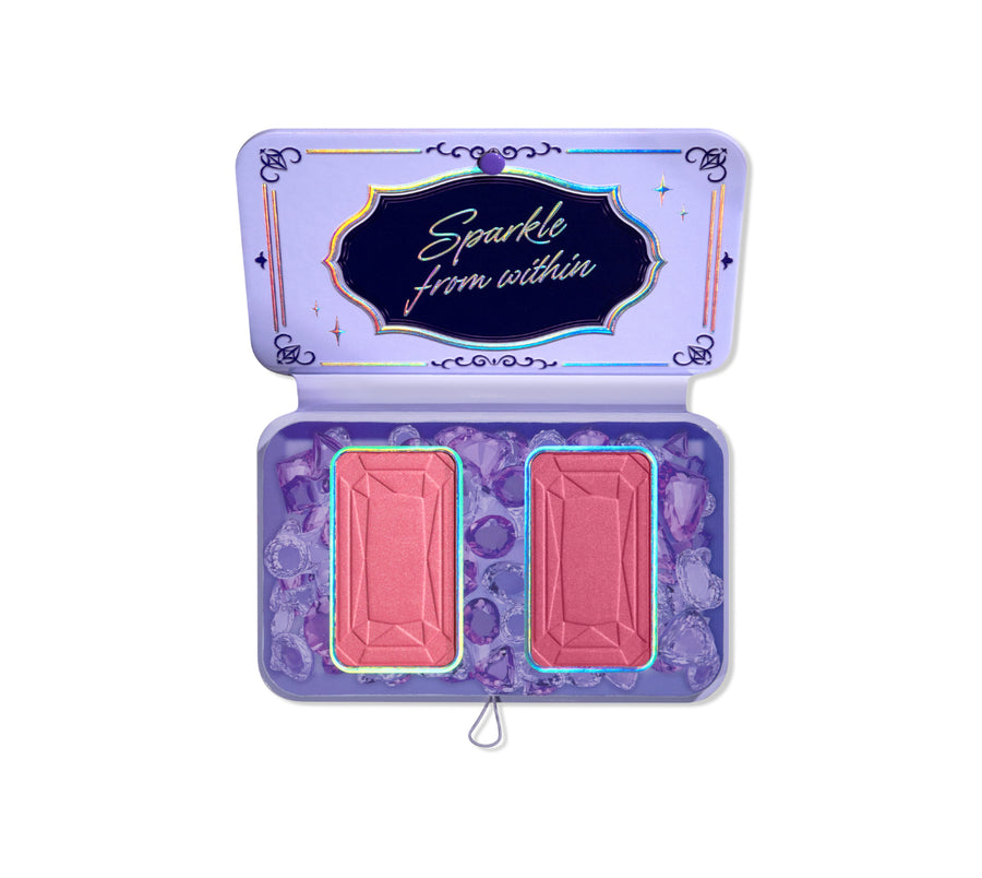Nyx Limited Edition Bridgerton Buttermelt Royal Blush Duo Palette Lady In Silver