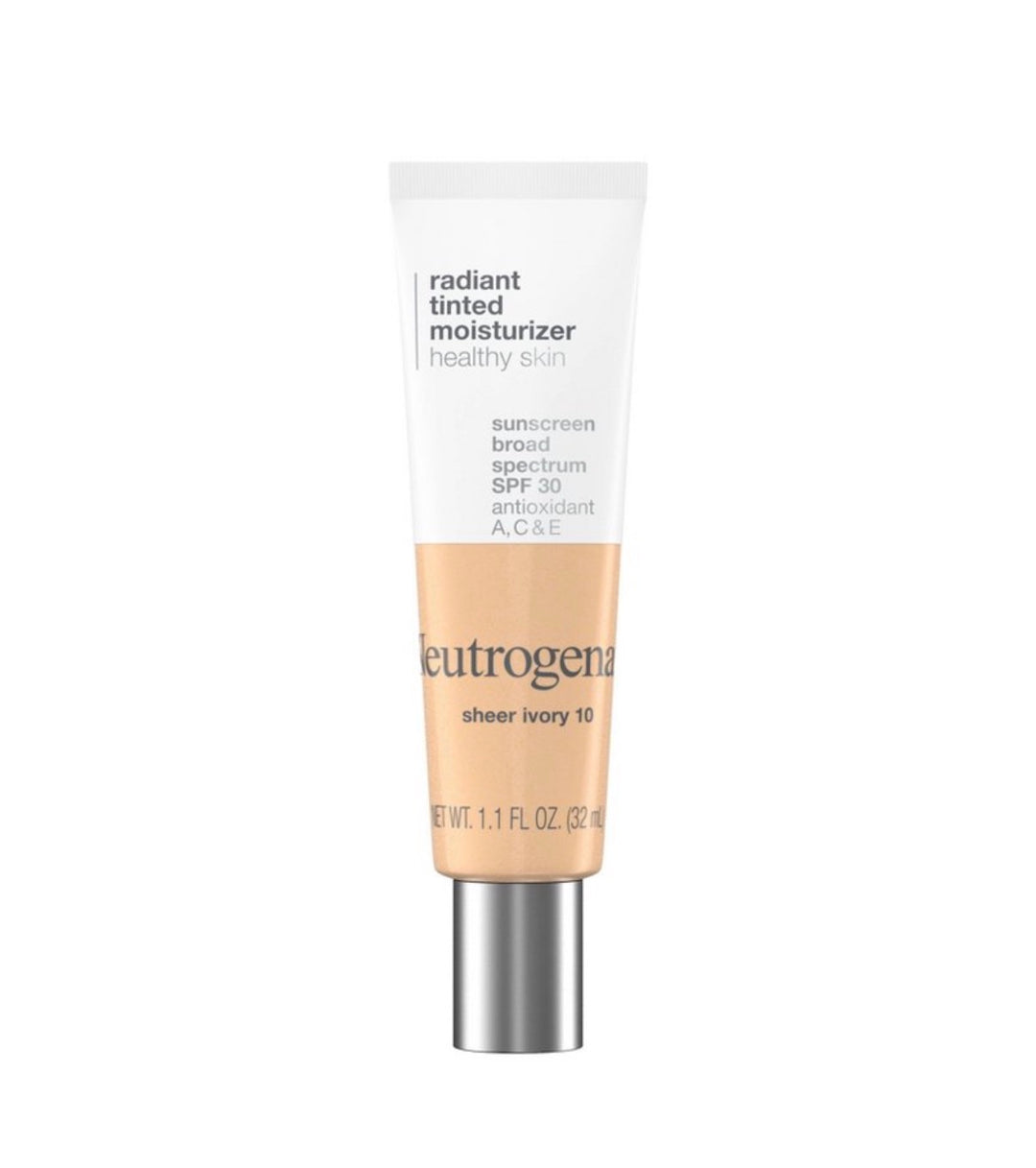 Neutrogena Radiant Tinted Face Moisturizer with SPF 30, Sheer Fair 20
