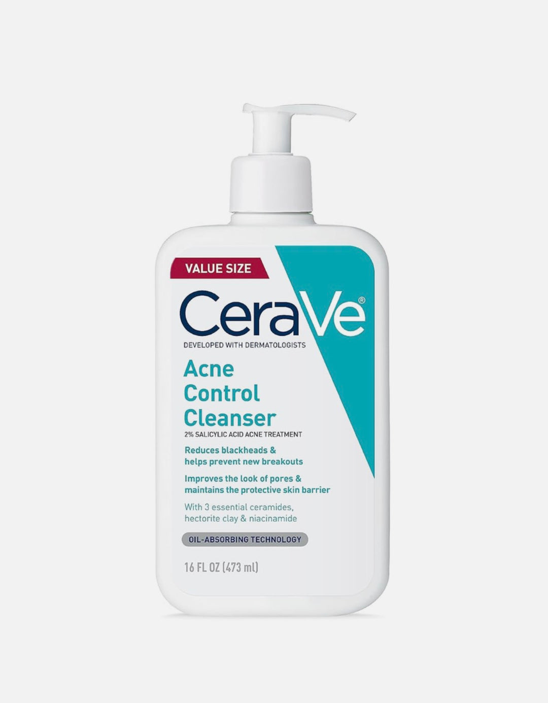 Cerave Acne Control Cleanser with 2% Salicylic Acid for Acne Prone Skin 473 ml