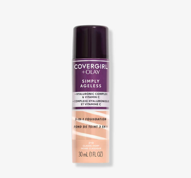 Cover Girl Olay Simply Ageless 3-in-1 Liquid Foundation 210 - Classic Ivory