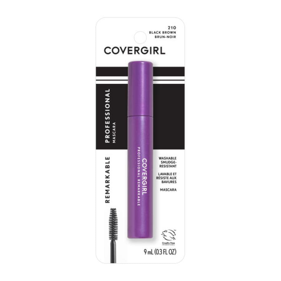 Cover Girl Professional Remarkable Washable Mascara, Black Brown 210