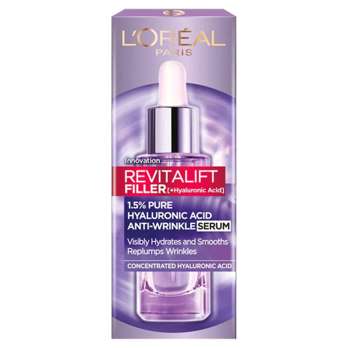 Loreal Paris Revitalift Filler with 1.5% Hyaluronic Acid Anti-Wrinkle Dropper Serum 30ml