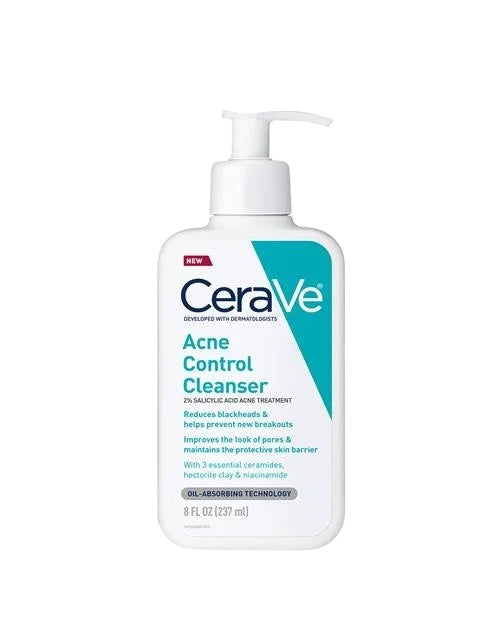 Cerave Acne Control Cleanser with 2% Salicylic Acid for Acne Prone Skin 473ml