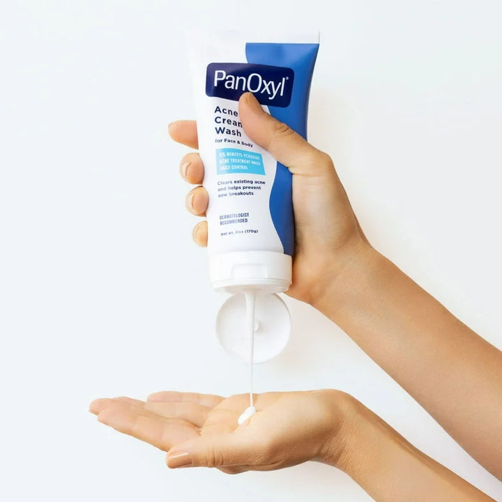 Panoxyl 4% Benzoyl Peroxide Acne Creamy Wash Clear Acne, 6.0 Oz