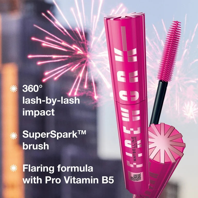 Maybelline New York Lash Sensational Firework Volume and Length Mascara 802 Blackest Black