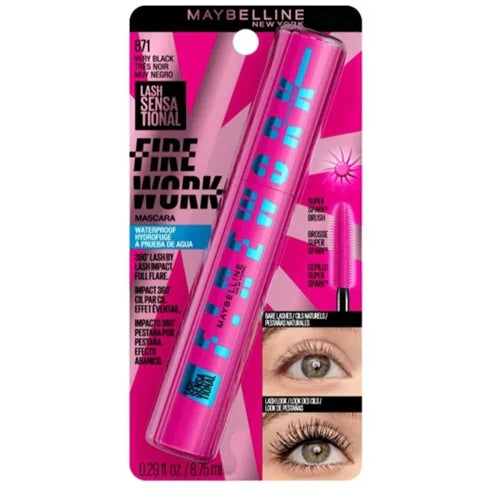 Maybelline New York Lash Sensational Firework Volume and Length Mascara 871 Very Black (Made In Usa)