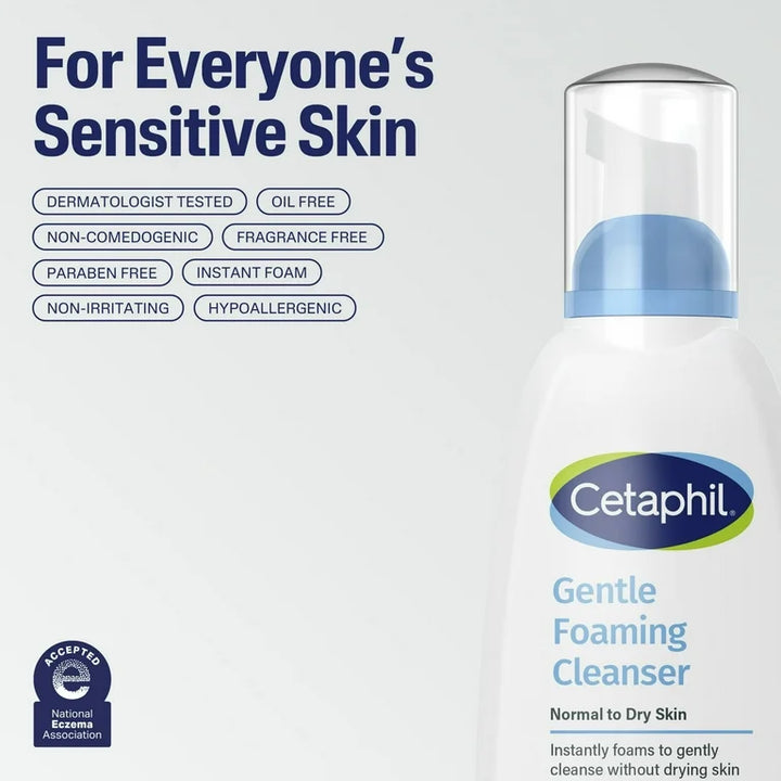 Gentle Foaming Cleanser Face Wash for Sensitive Skin - 237 ml