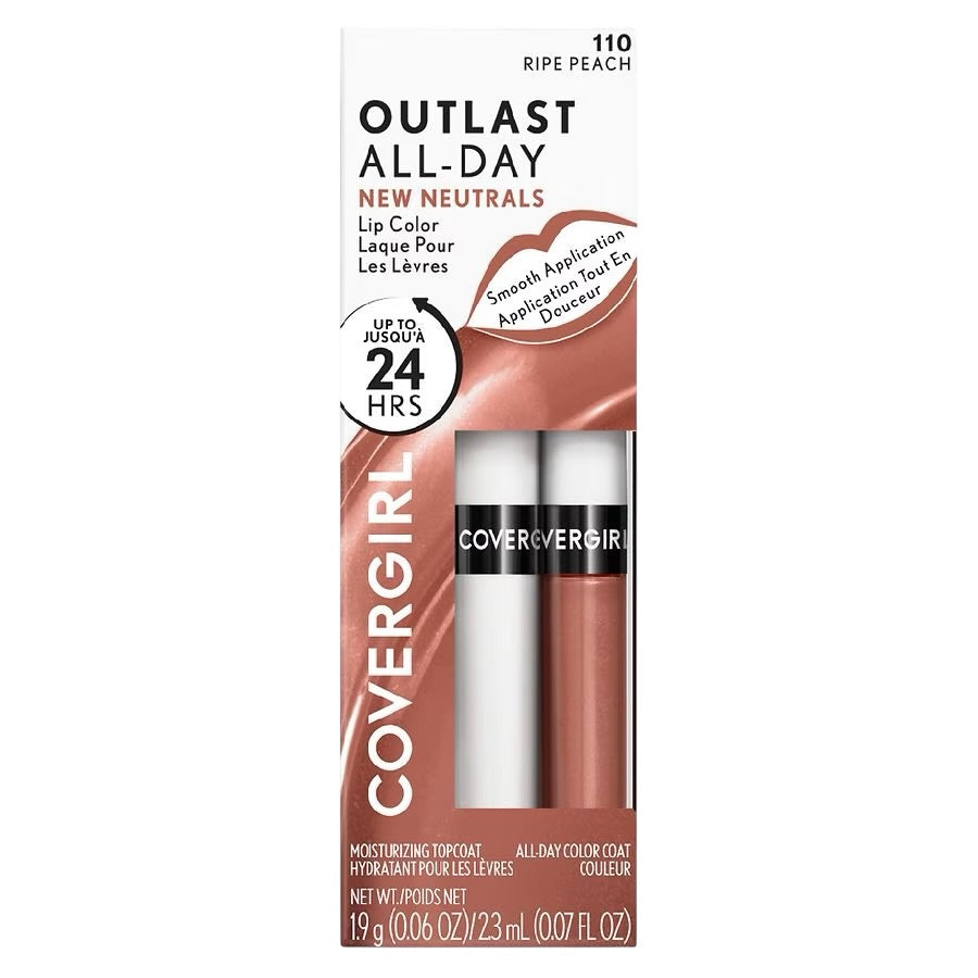 Covergirl Outlast All-Day Lip Color with Topcoat Ripe Peach 110
