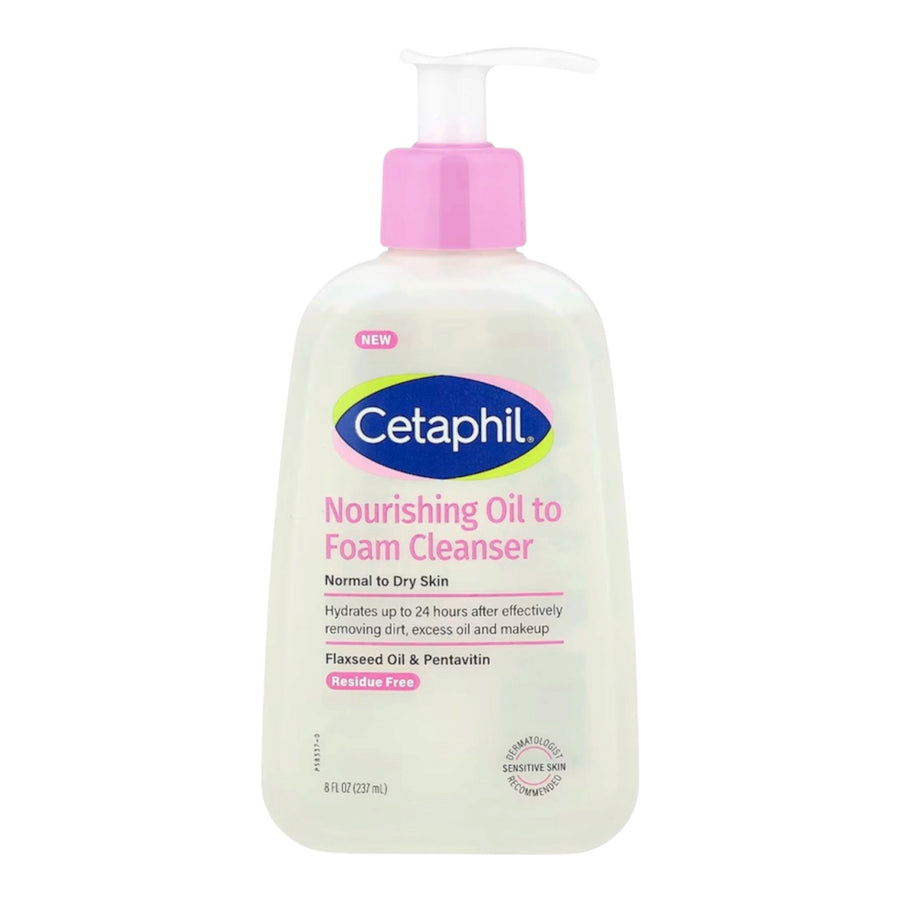 Cetaphil Nourishing Oil to Foam Cleanser Face Wash for Sensitive Skin 237 ml