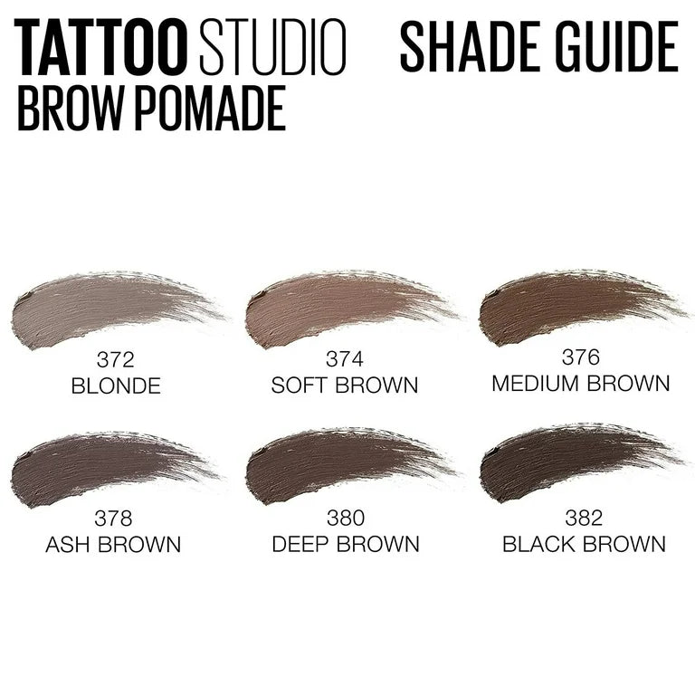 Maybelline New York Tattoo Studio Brow Pomade 380 Deep Brown