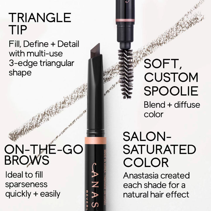 Anastasia Beverly Hills Mini Brow Definer 3-in-1 Triangle Tip Soft Brown