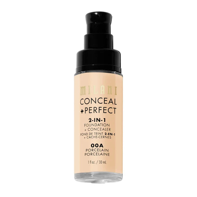 Milani Cosmetics Conceal Perfect 2-in-1 Foundation 00A Percaline