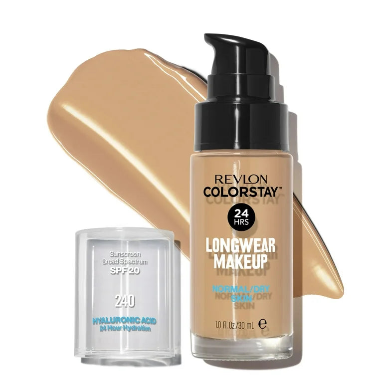 Revlon ColorStay Liquid Foundation Makeup, Normal/Dry Skin, SPF 20 - 240 Medium Beige