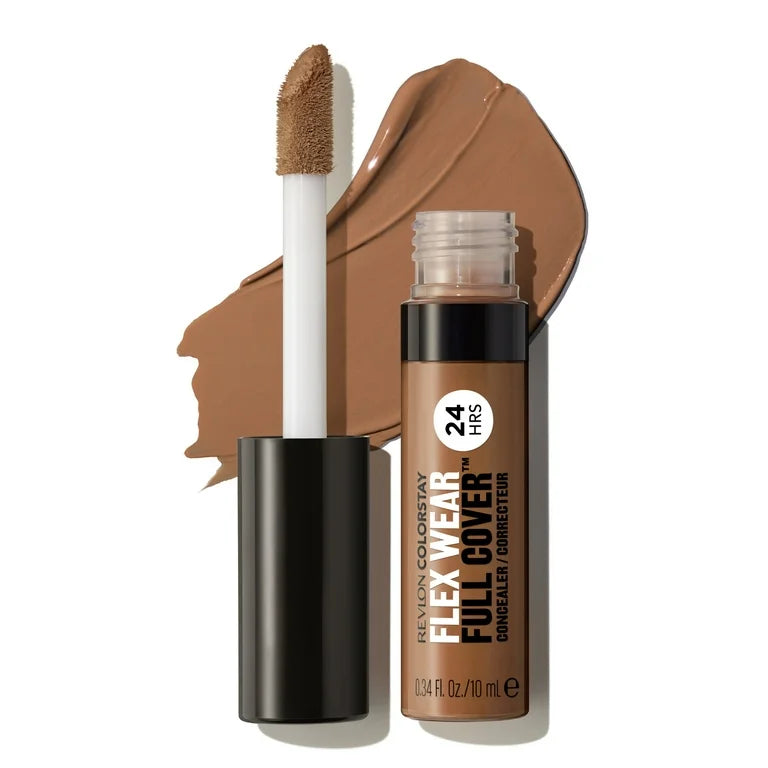 Revlon ColorStay Flex Wear Concealer, Full Coverage, 24HR Wear, 076 Caramel