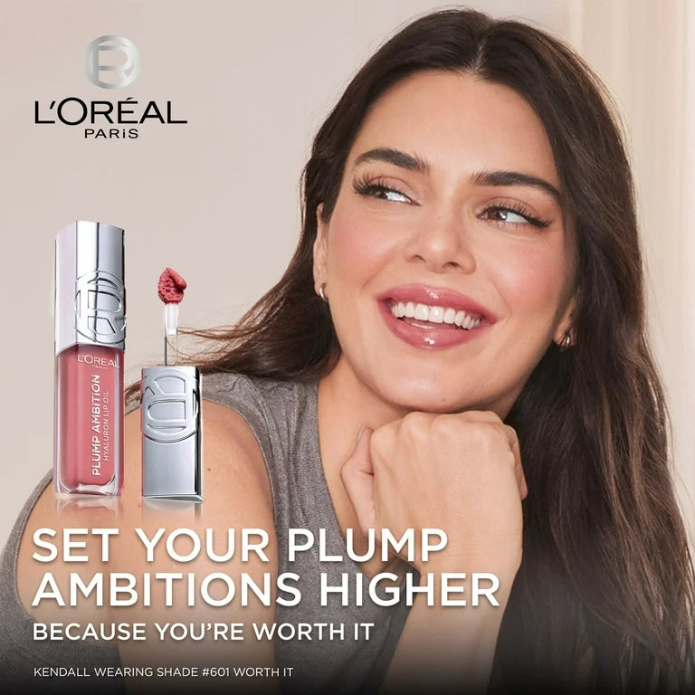 Loreal Plump Ambition Hyaluron Lip Oil 650 Nude Macaron