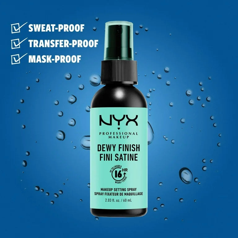 Nyx Cosmetics Setting Spray, Long-Lasting Dewy Finish, Vegan Formula