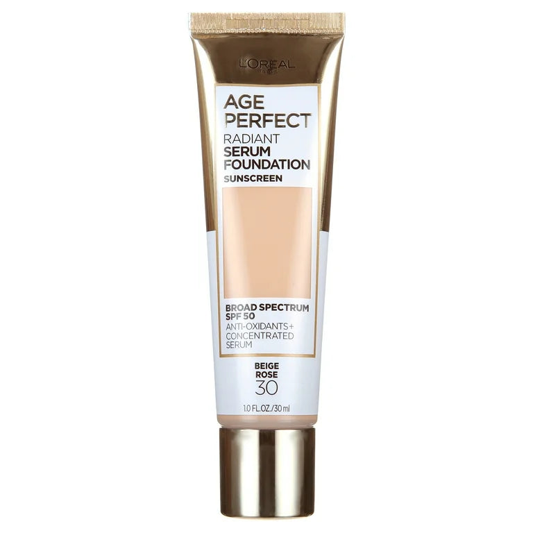 Loreal Paris Age Perfect Makeup Radiant Serum Foundation with SPF 50 Beige Rose 30