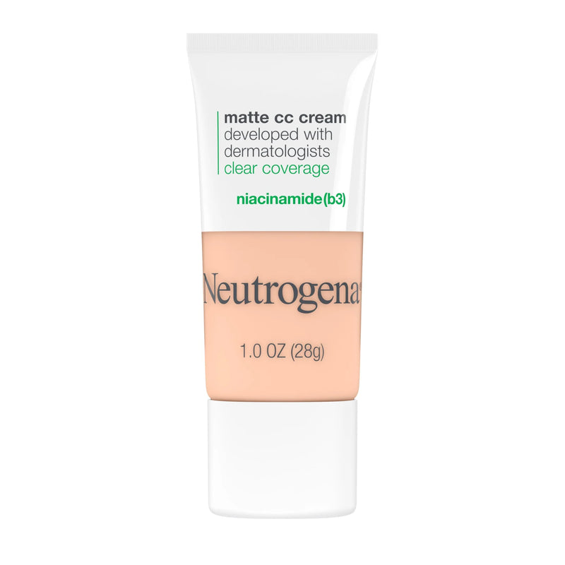 Neutrogena Clear Coverage Flawless Matte CC Cream - 1.0 Shell