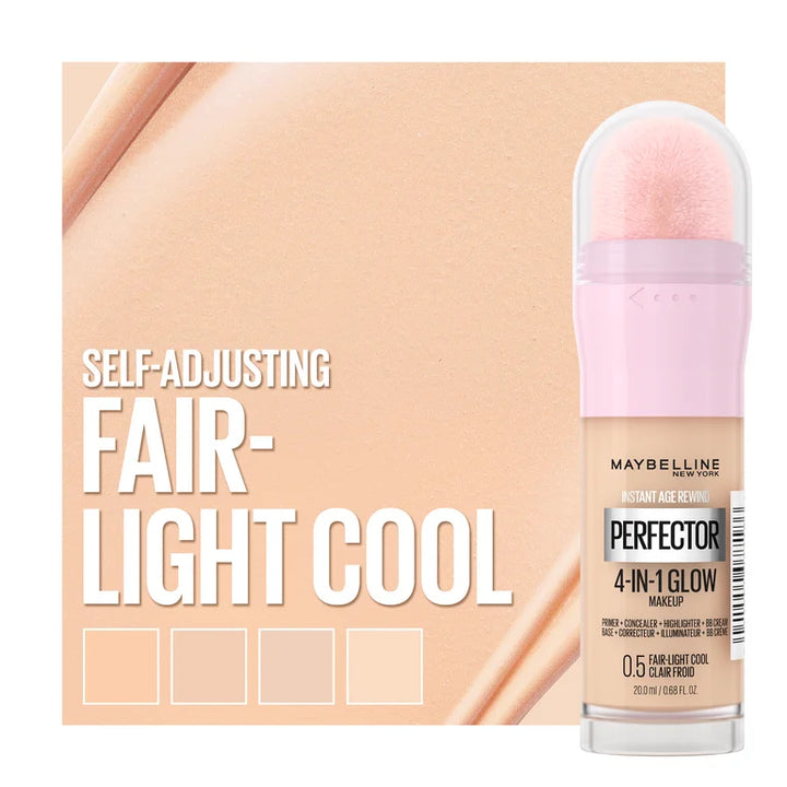 Maybelline New York Instant Age Rewind Instant Perfector 4-In-1 Glow Makeup  0.5 Fair-Light Cool