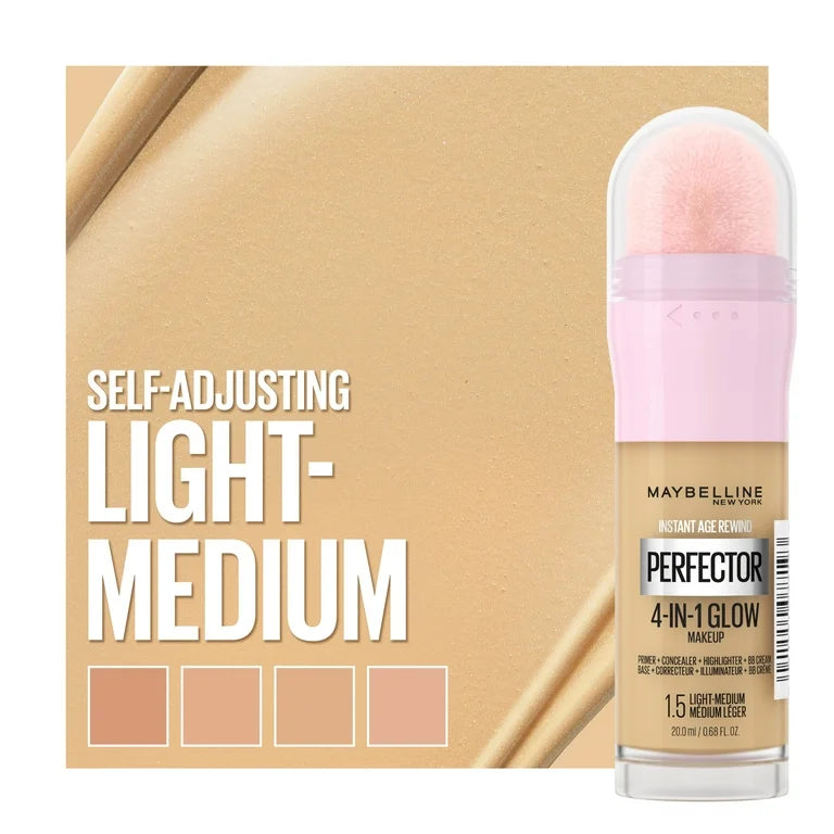 Maybelline Instant Age Rewind Instant Perfector 4-In-1 Glow Makeup  1.5 Light-Medium