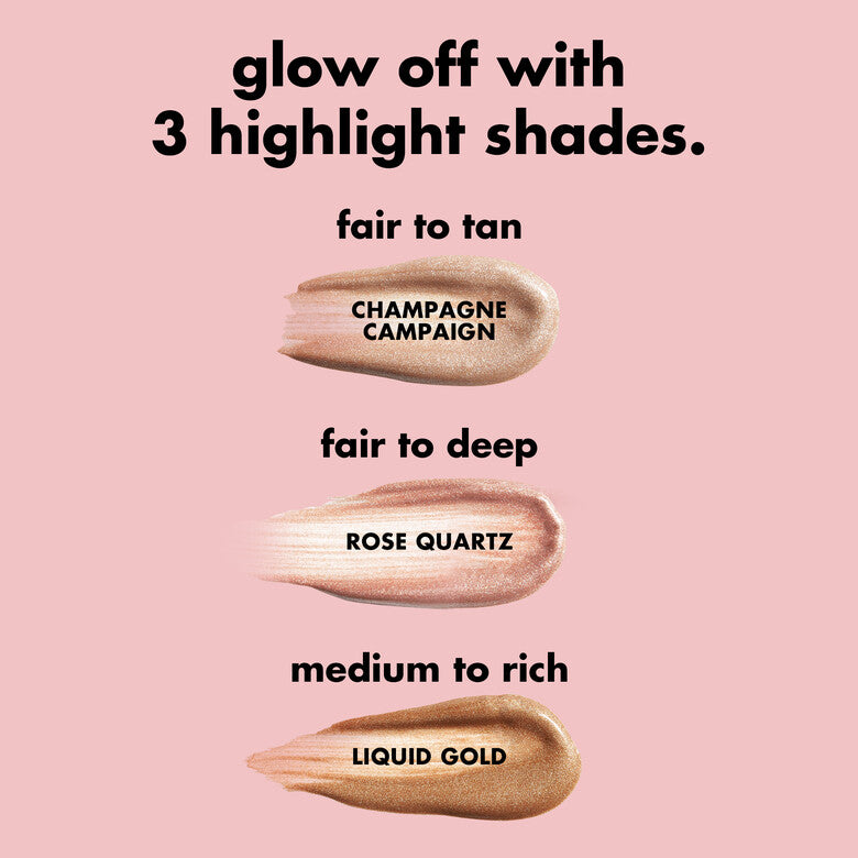 Elf Halo Glow Highlight Beauty Wand Champagne Campaign