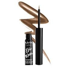 Nyx Cosmetics Epic Wear Metallic Long-Lasting Liquid Eyeliner, Brown Metal