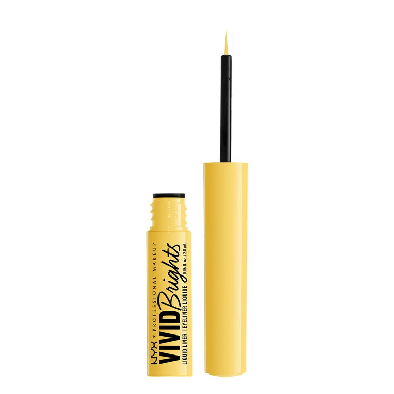 NYX Professional Makeup Vivid Brights Liquid Liner, Smear-Resistant Eyeliner, Had Me At Yellow