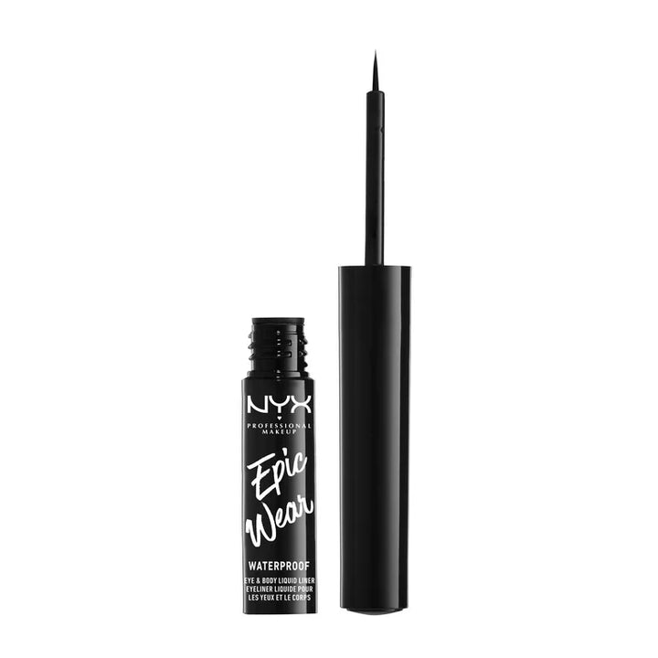 Nyx Cosmetics Epic Wear Metallic Long-Lasting Waterproof Liquid Eyeliner, Black Metal