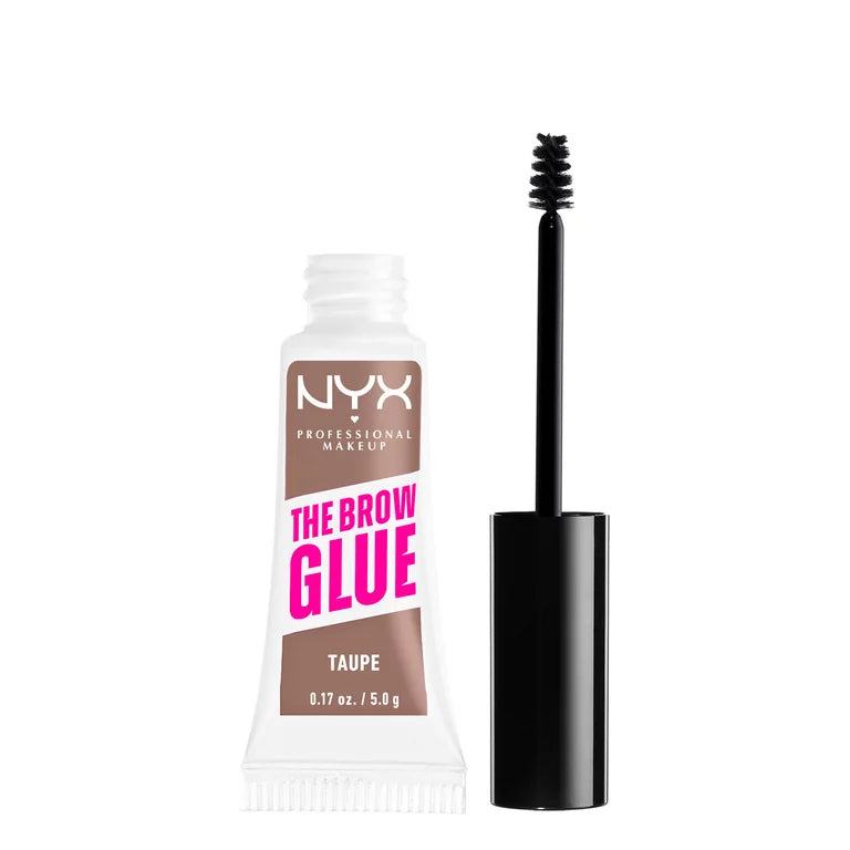NYX Professional Makeup Brow Glue, Extreme Hold Eyebrow Gel, Taupe
