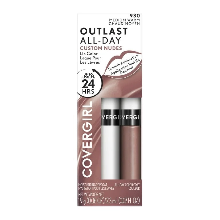 Covergirl Outlast All-Day Lip Color with Topcoat Medium Warm 930
