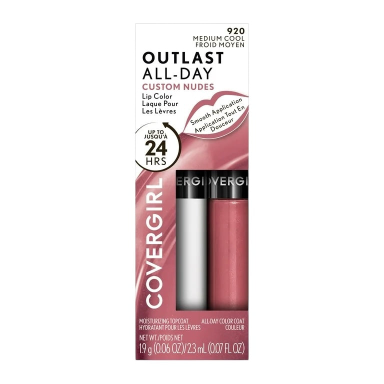 Covergirl Outlast All-Day Lip Color with Topcoat Medium Cool 920