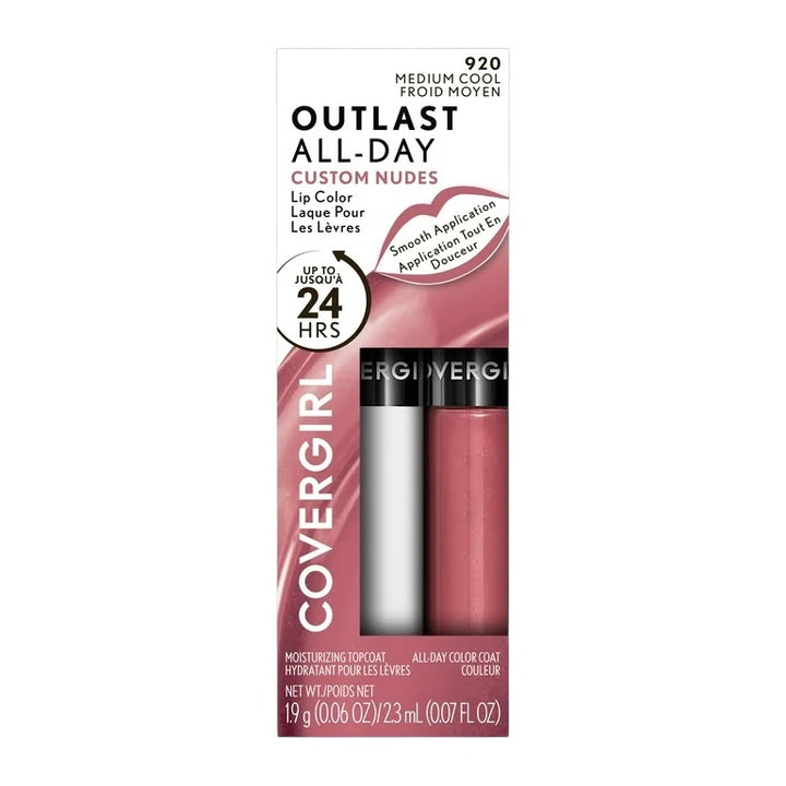 Covergirl Outlast All-Day Lip Color with Topcoat Medium Cool 920