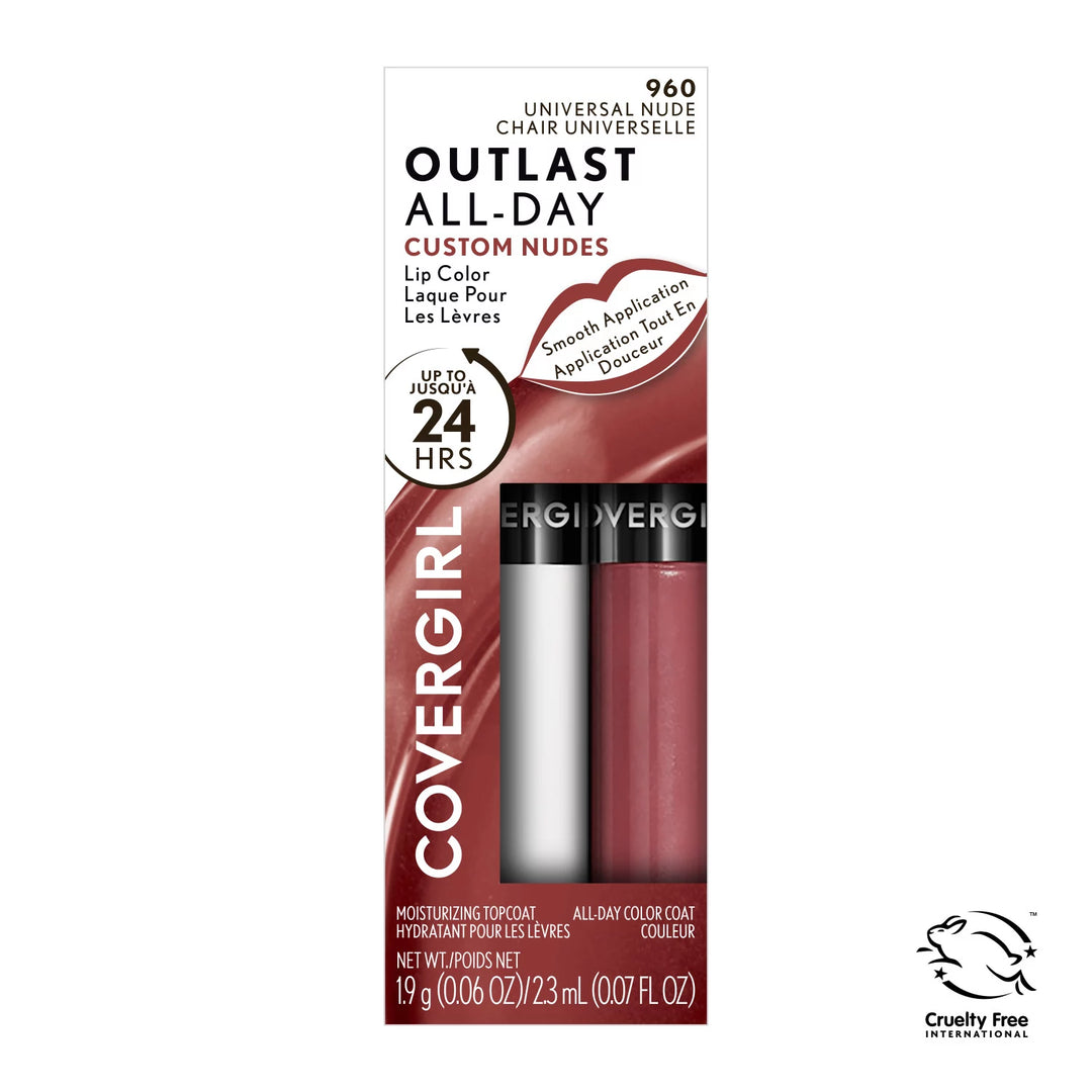 Covergirl Outlast All-Day Lip Color with Topcoat Universal Nude 960