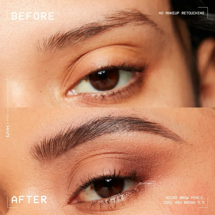 Nyx Cosmetics Micro Brow Duo Pencil And Brow Brush Ash Brown