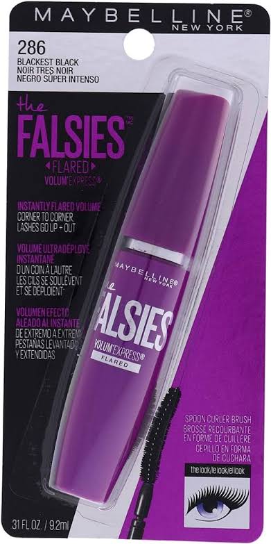 Maybelline New York Volum Express The Falsies Washable Mascara, 286 Blackest black (Made in Usa)