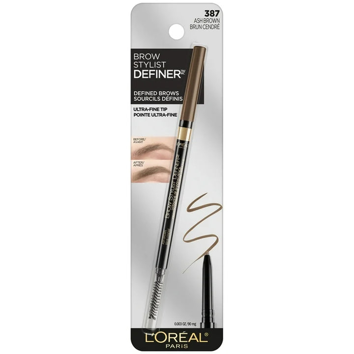 Loreal Paris Brow Stylist Definer Waterproof Eyebrow Ash Brown 387