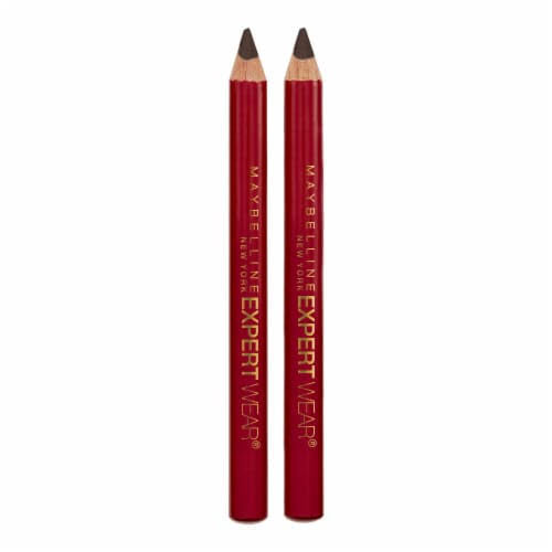 Maybelline New York Expert Eyes Twin Brow & Eye Pencils 102  Dark Brown .06 Oz